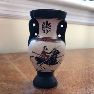 Small ceramic painted vase